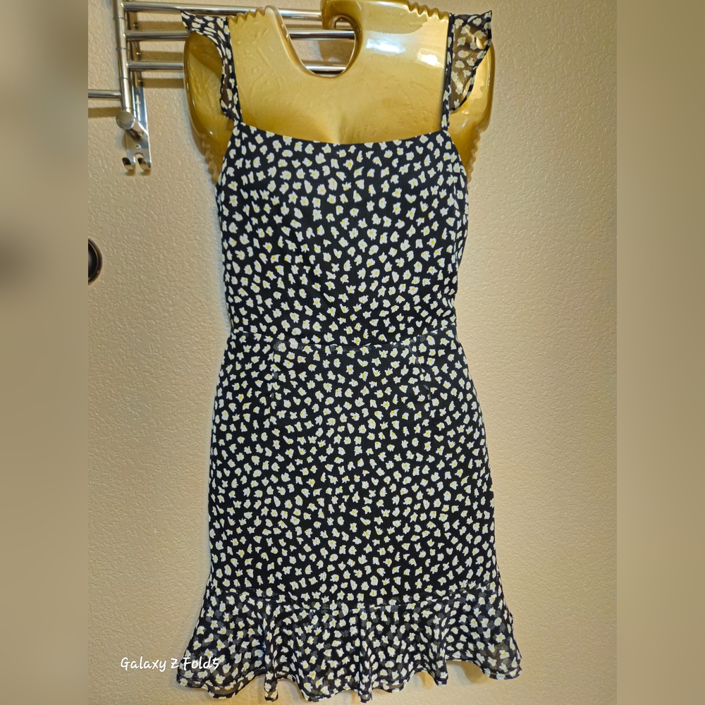 bar iii ruffled mini dress